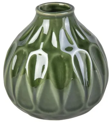 Produktbild von Vase bauchig - grün - ca. 10 x 11 cm