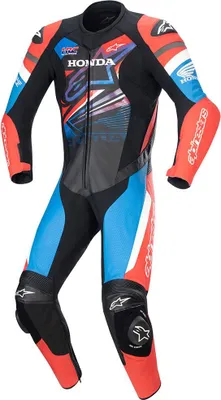 Produktbild von Alpinestars Honda GP Force 1-Teiler Motorrad Lederkombi (Black/Red/Blue,56)