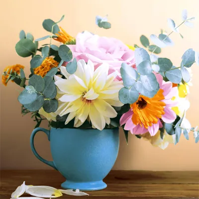 Produktbild von 20 Servietten Bouquet Amour - Natürlicher Strauß voller Blumen 33x33cm