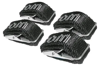 Produktbild von Befestigungsriemen, Befestigungsgurt - 4 Stück - 36 x 1,5 cm - Schwarz - Für Fahrradträger