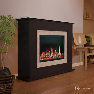 Produktbild von Glow Fire SCM-5 Elektrokamin Screen Motion Schwarz (Beton)