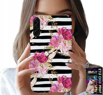 Obrázok produktu pre POUŽITIE: Kryt pre telefón Samsung Galaxy A57 5G - motív kvetov na čierno-bielom pozadí