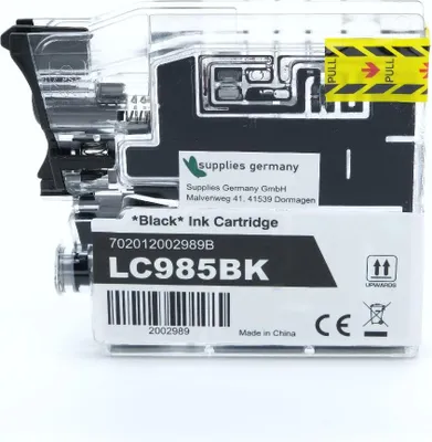 Produktbild von black Tinte/Tintenpatrone 4.6-LC985BK kompatibel mit Brother LC-985BK [ LC-985 ]
