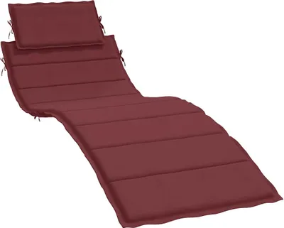 Obrázok produktu pre vidaXL Vankúš na ležadlo melange vínová červená 186x58x4 cm látka