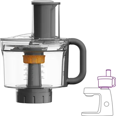 Produktbild von Kenwood KAH65.000PL, Küchenmaschinenaufsatz, Schwarz, Transparent, 1,2 l, 352 mm, 305 mm, 234 mm
