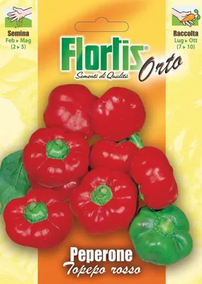 Produktbild von Rote Paprika Topepo | Paprikasamen von Flortis