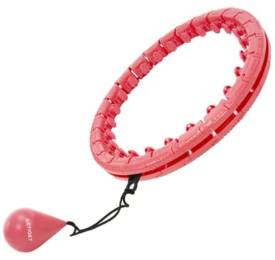 Productafbeelding van Hoelahoep - Hoepel - Fitness - Verstelbaar - Cardiotraining - Massage - Rood