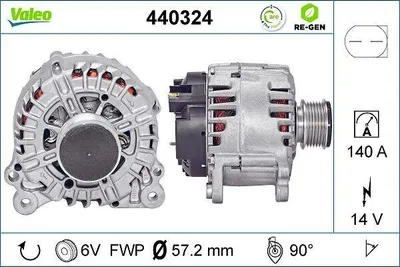 Produktbild von VALEO 440324 Lichtmaschine Generator LiMa 140A 14V für VW Polo Schrägheck (6R1, 6C1) für SKODA Fabia II Schrägheck (542) Fabia II Combi (545) für SEAT