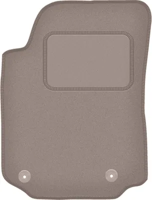 Produktbild von Fahrerfußmatte Velours beige passend für Audi A6 C4 (1994-1997, Limousine, Kombi, Avant) – mit Befestigungen – passgenau