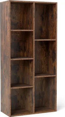 Immagine prodotto di Libreria a 7 cubi, verticale o orizzontale, marrone rustico
