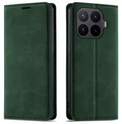 Zdjęcie produktu dla Etui Z Klapką Do Xiaomi 17T Pro Zamykane Magnetyczne Skórzane + Szkło 9H
