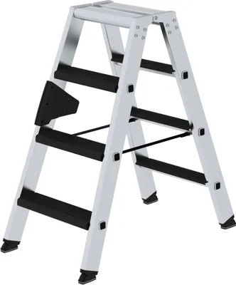 Produktbild von Stufen-Stehleiter beidseitig begehbar mit clip-step relax 2x4 Stufen
