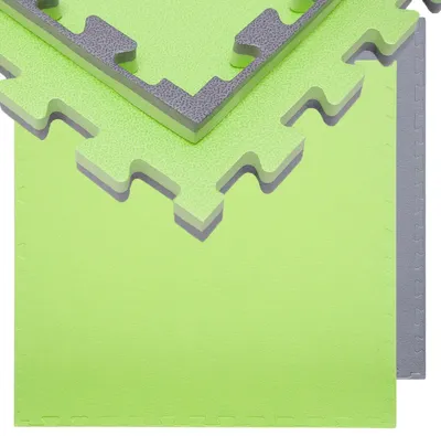 Produktbild von 3.2qm Profi Fitnessmatte 2cm - 4er Set 90x90 Bodenschutzmatte für Fitnessgeräte