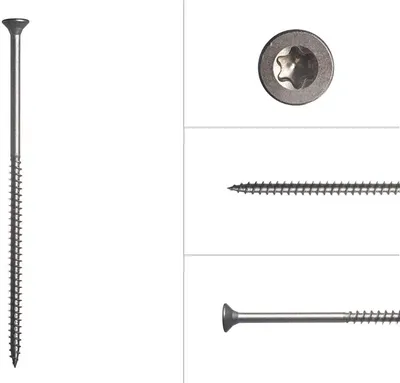 Immagine prodotto di Viti per pannelli truciolari in acciaio inox A2 5 x 120 mm Torx 25 - 200 pezzi