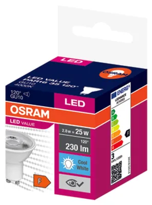 Zdjęcie produktu dla Żarówka LED Osram 2,8W GU10