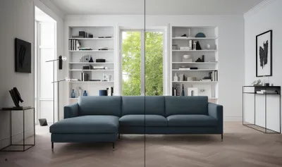 Produktbild von Ledersofa Wohnlandschaft Ecksofa XXL Polster Eck Sitz Couch LForm Wohnzimmer Big