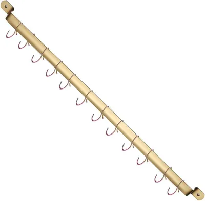 Produktbild von Küchenregal - Küchenutensilien-Organizer - wandmontiert - 14 Haken - Stahl