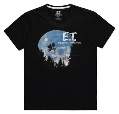Produktbild von Difuzed - T-Shirt Herren - E.T. »The Moon« (schwarz) Shirt XXL