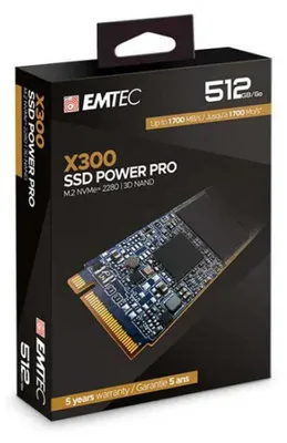 Image de EMTEC Power Pro X300 - SSD - 512 GB - intern - M.2 2280 - PCIe 3.0 x4 (NVMe)