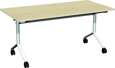 Produktbild von Gera Konferenztisch Klapptisch, Gestell auf Rollen, 1600x800x720, Ahorn