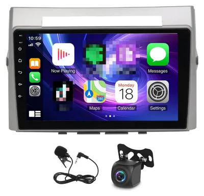 Imagen del producto de Radio para coche de 9 pulgadas, sistema Android 13, reproducción de CD