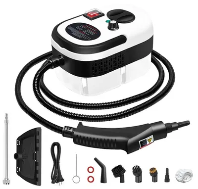 Produktbild von Tragbarer 2500 W Dampfreiniger - Handgerät - Hochtemperatur Druckdampf - Bürstenaufsätze - Für Auto Innenraumreinigung - 220 V