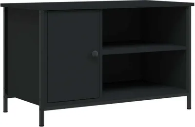Obrázek produktu pro vidaXL TV skříňka černá 80x40x50 cm Dřevěný materiál