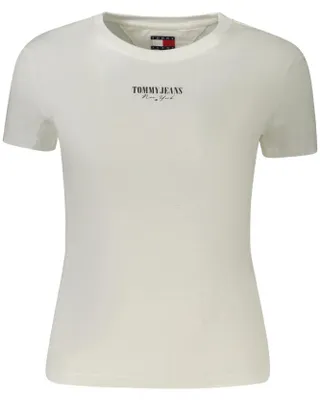Produktbild von Tommy Hilfiger Damen KURZARM-T-SHIRT Weiß DW0DW20913_BIYBL : Größe - XL Größe: XL