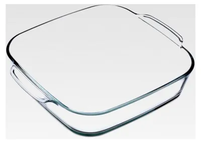 Produktbild von Quadratische Schale 1,6 l Brat- und Backschale, Glas, Transparent