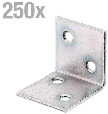 Produktbild von Alberts 250 x Breitwinkel sendzimirverzinkt 30 x 30 x 30 mm – Möbelwinkel