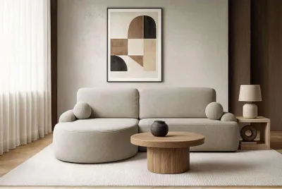 Produktbild von Runder Ecksofa CLEO mit Schlafunktion links - Quelle 16