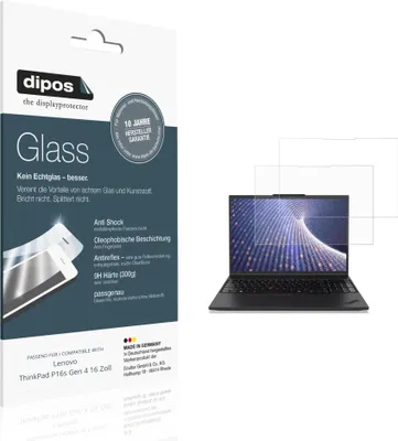 Zdjęcie produktu dla 2x dipos GlassAR Lenovo ThinkPad P16s Gen 4 16 Zoll
