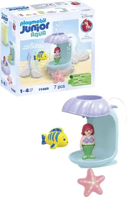 Productafbeelding van 71460 Junior Aqua & Disney: Ariëls schelpdouche, constructiespeelgoed