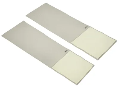 Produktbild von Katzen Kratzmatte Set - Sisal Kratzbrett für Sofa - 130x45 cm - 2er Set - Möbelschutz vor Kratzern - Grau