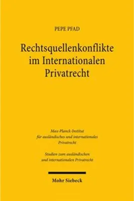 Produktbild von Rechtsquellenkonflikte im Internationalen Privatrecht