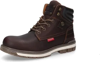 Zdjęcie produktu dla Skórzane buty męskie Dockers by Gerli w kolorze brązowym