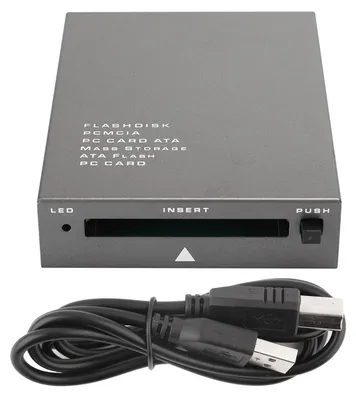 Image de Lecteur de carte mémoire flash USB 2.0 vers PC ATA Adaptateur Plug-and-Play pour ordinateur