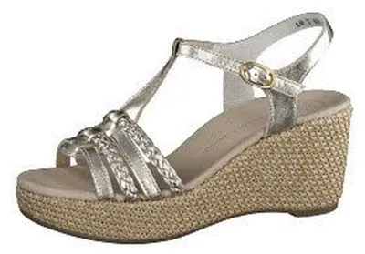Produktbild von Paul Green Damen Sandaletten 46774-3.5, 46774-4.5, 46774-5, 46774-6.5, 46774-7, 46848-4.5, 46848-5, 46848-5.5, 46848-6, 46848-6.5, 46848-7, 46848-7.5 PGR-6156 platino 6.5