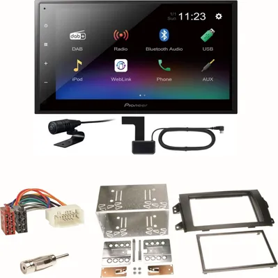 Produktbild von Pioneer DMH-A340DAB Digitalradio Bluetooth Einbauset für Suzuki SX 4 Fiat Sedici