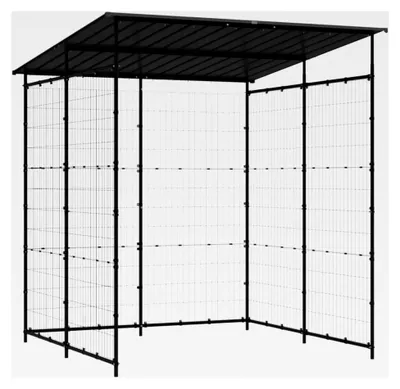 Produktbild von Fahrradschuppen 190x190x222 cm Stahl Schwarz