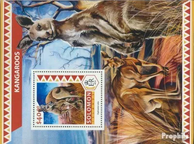 Produktbild von Briefmarken Salomoninseln 2016 Mi Block 584 (kompl. Ausg.) postfrisch Kängurus