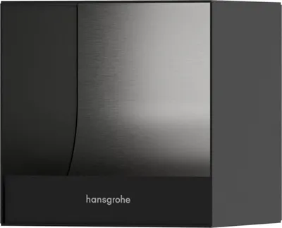 Zdjęcie produktu dla Hansgrohe XtraStoris Original - Wbudowany uchwyt na rolkę papieru toaletowego, czarny matowy 56065670