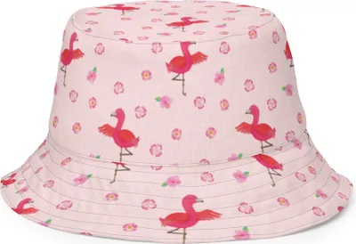 Produktbild von Mr. & Mrs. Panda Sonnenhut Flamingo Yoga Größe S/M - Rosa - Geschenk, Urlaub, Anglerhut, Namaste, Schlapphut, Vogel, Bucket Hat, Tropenhut, Yogi, Fischerhut