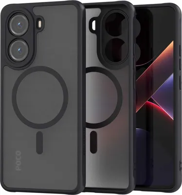 Zdjęcie produktu dla Etui magnetyczne do MagSafe SPACECASE Hybrid Mag do Poco X7 Pro 5G Czarny