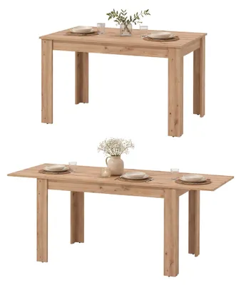 Immagine prodotto di Dmora Tavolo Allungabile Marudo 120x80x76h cm Marrone Rovere Nodi, 8 Posti Allungabile
