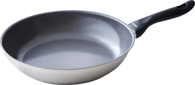 A single frying pan on a white background.