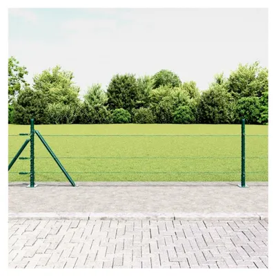 Produktbild von Zaunpfosten Grün 10 x 0,5 m (13 mm Netz) aus Stahl und PVC für Gartenzaun, Hundezaun, Weidezaun und Hühnerzaun
