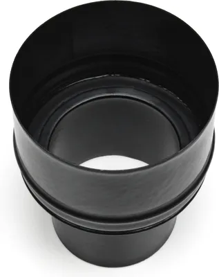 Produktbild von Raik Pelletrohr / Ofenrohr Erweiterung 80mm -130mm schwarz