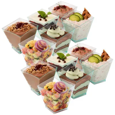 Produktbild von Orion | Dessertbecher 12er Set - 120 ml - 6,5x6,8 cm - Wiederverwendbar - Transparent