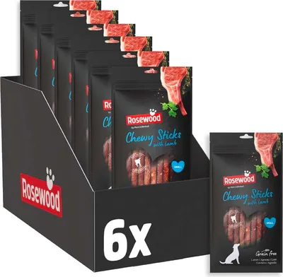 Produktbild von Rosewood Chewy Sticks Lamm Small 6x72g